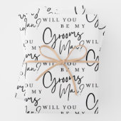 Werden Sie mein Trauzeuge sein, die Blätter umhüll (Beispiel)