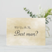 Werden Sie mein Trauzeuge sein? Einladung (Stehend Vorderseite)