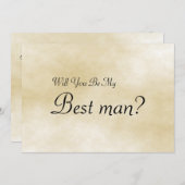 Werden Sie mein Trauzeuge sein? Einladung (Vorne/Hinten)