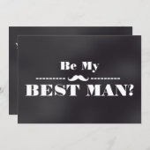 Werden Sie mein Trauzeuge sein? Einladung (Vorne/Hinten)