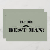 Werden Sie mein Trauzeuge sein Einladung (Vorne/Hinten)