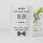 Werden Sie mein Trauzeuge sein? Einladung (Stehend Vorderseite)