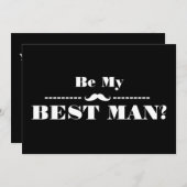 Werden Sie mein Trauzeuge sein? Einladung (Vorne/Hinten)