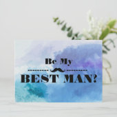 Werden Sie mein Trauzeuge sein? Einladung (Stehend Vorderseite)