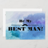 Werden Sie mein Trauzeuge sein? Einladung (Vorne/Hinten)