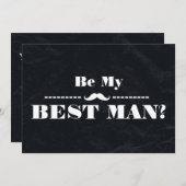 Werden Sie mein Trauzeuge sein? Einladung (Vorne/Hinten)
