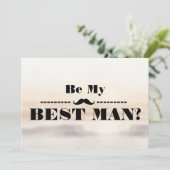 Werden Sie mein Trauzeuge sein? Einladung (Stehend Vorderseite)