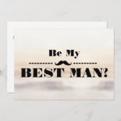 Werden Sie mein Trauzeuge sein? Einladung (Vorne/Hinten)