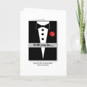 WERDEN SIE MEIN TRAUZEUGE SEIN? Einladungskarte (Rückseite)