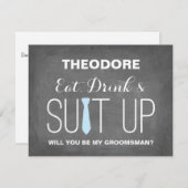 Werden Sie mein Trauzeuge sein? | Trauzeugen Einladung (Vorne/Hinten)