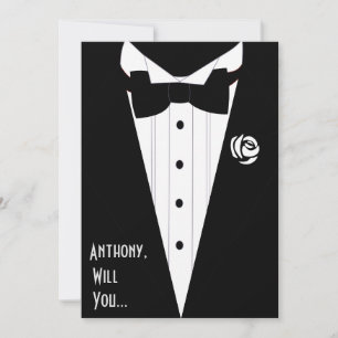 Werden Sie mein Trauzeuge Trauzeuge-Usher sein? Einladung