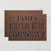 Werden Sie mein Trauzeuge-Vorschlagskarte sein? (Vorne/Hinten)