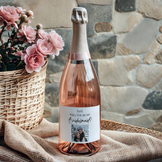 Werden Sie mein überhändiges Bild sein? Schaumweinetikett