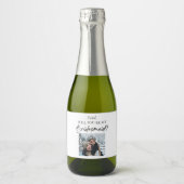 Werden Sie mein überhändiges Bild sein? Schaumweinetikett (Vorderseite)