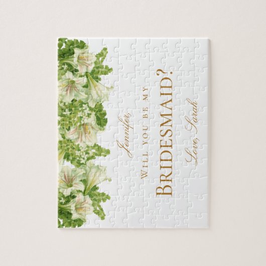 Werden Sie mein überhängender Vorschlag von Floral Puzzle (Vertikal)