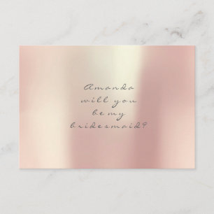 Werden Sie mein überhängtes goldpfirsichfarbenes P Einladung