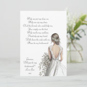 Werden Sie mein überliefertes Gedicht sein, klassi Save The Date (Stehend Vorderseite)