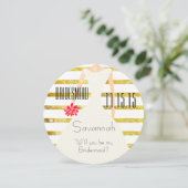 Werden Sie mein überragender Goldfohlen sein? Einladung (Stehend Vorderseite)