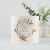 Werden Sie mein überwältigender Goldkranz sein? Einladung (Stehend Vorderseite)