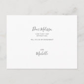 Werden Sie mein überwältigendes, lustiges Foto sei Einladungspostkarte (Rückseite)