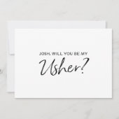 "Werden Sie mein User sein?" | Chic Hand mit Buchs Einladung (Vorderseite)