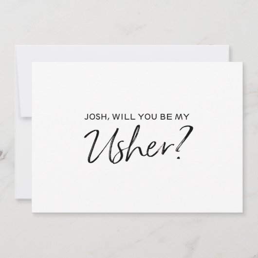 "Werden Sie mein User sein?" | Chic Hand mit Buchs Einladung (Vorderseite)