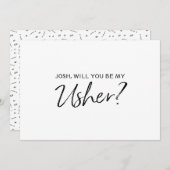 "Werden Sie mein User sein?" | Chic Hand mit Buchs Einladung (Vorne/Hinten)