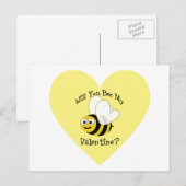 Werden Sie mein Valentin sein? Feiertagspostkarte (Vorne/Hinten)