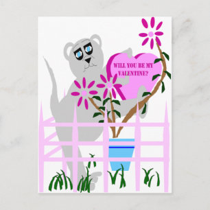 Werden Sie mein Valentin sein? Feiertagspostkarte