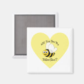 Werden Sie mein Valentin sein? Magnet (Vorderseite/Rückseite)