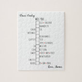 Werden Sie mein Valentin sein - neue Liebe-Erkläru Puzzle (Vertikal)