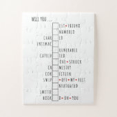 Werden Sie mein Valentin sein - neue Liebe-Erkläru Puzzle (Vertikal)