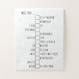 Werden Sie mein Valentin sein - neue Liebe-Erkläru Puzzle
