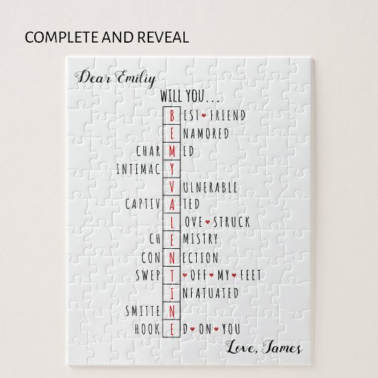 Werden Sie mein Valentin sein - neue Liebe-Erkläru Puzzle
