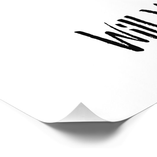 Werden Sie mein Valentin sein? Poster (Ecke)