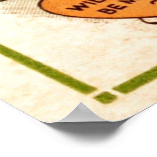 Werden Sie mein Valentin sein? Poster (Ecke)