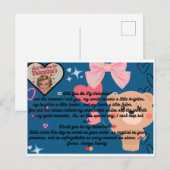 Werden Sie mein Valentin sein? Postkarte (Vorne/Hinten)