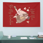 Werden Sie mein Valentinbanner sein? Banner (Messe)