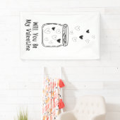Werden Sie mein Valentinbanner sein? Banner (Insitu)