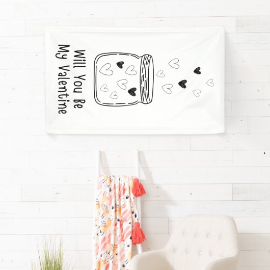 Werden Sie mein Valentinbanner sein? Banner (Insitu)