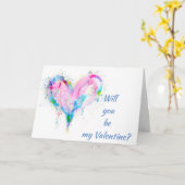 WERDEN SIE MEIN VALENTINE FÜR DIE ERHOLUNG UNSERES KARTE (Gelbe Blume)