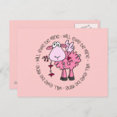 Werden Sie mein Valentine sein? Feiertagspostkarte (Vorne/Hinten)