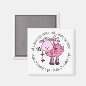 Werden Sie mein Valentine sein? Magnet (Vorderseite/Rückseite)