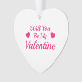 Werden Sie mein Valentiner Akrylenkornament sein? Ornament (Vorderseite)