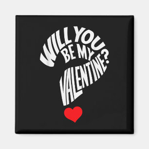 Werden Sie mein Valentiner Herz Valentinstag Männe Magnet
