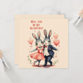 Werden Sie mein Valentinerkollektor sein? Karte (Vorderseite/Rückseite Beispiel)