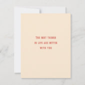 Werden Sie mein Valentinerkollektor sein? Mitteilungskarte (Rückseite)