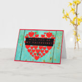 Werden Sie mein Valentinin Rotes Herz Valentine Karte (Gelbe Blume)