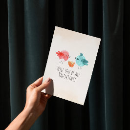 Werden Sie mein Valentinin sein? Feiertagskarte