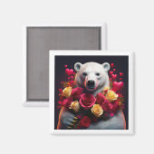 Werden Sie mein Valentinin sein? Magnet (Vorderseite/Rückseite)